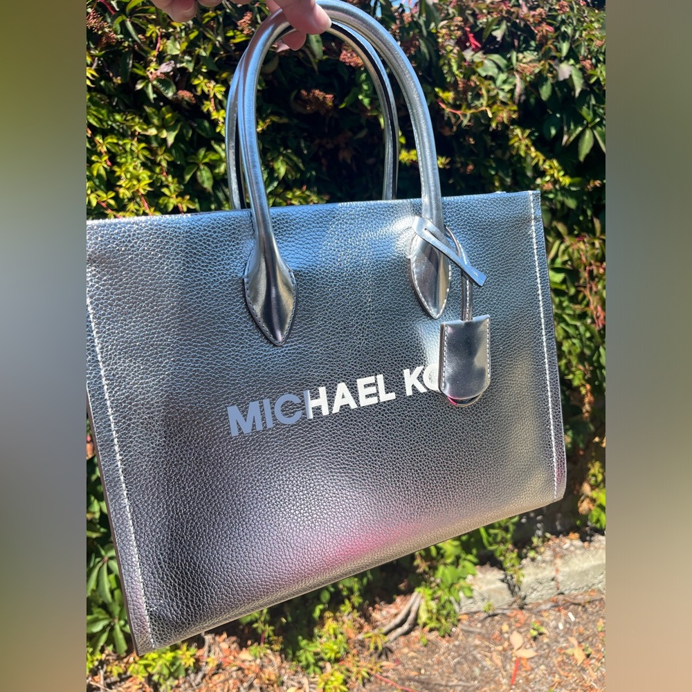 Michael Kors Medium Silver Mirella Tote